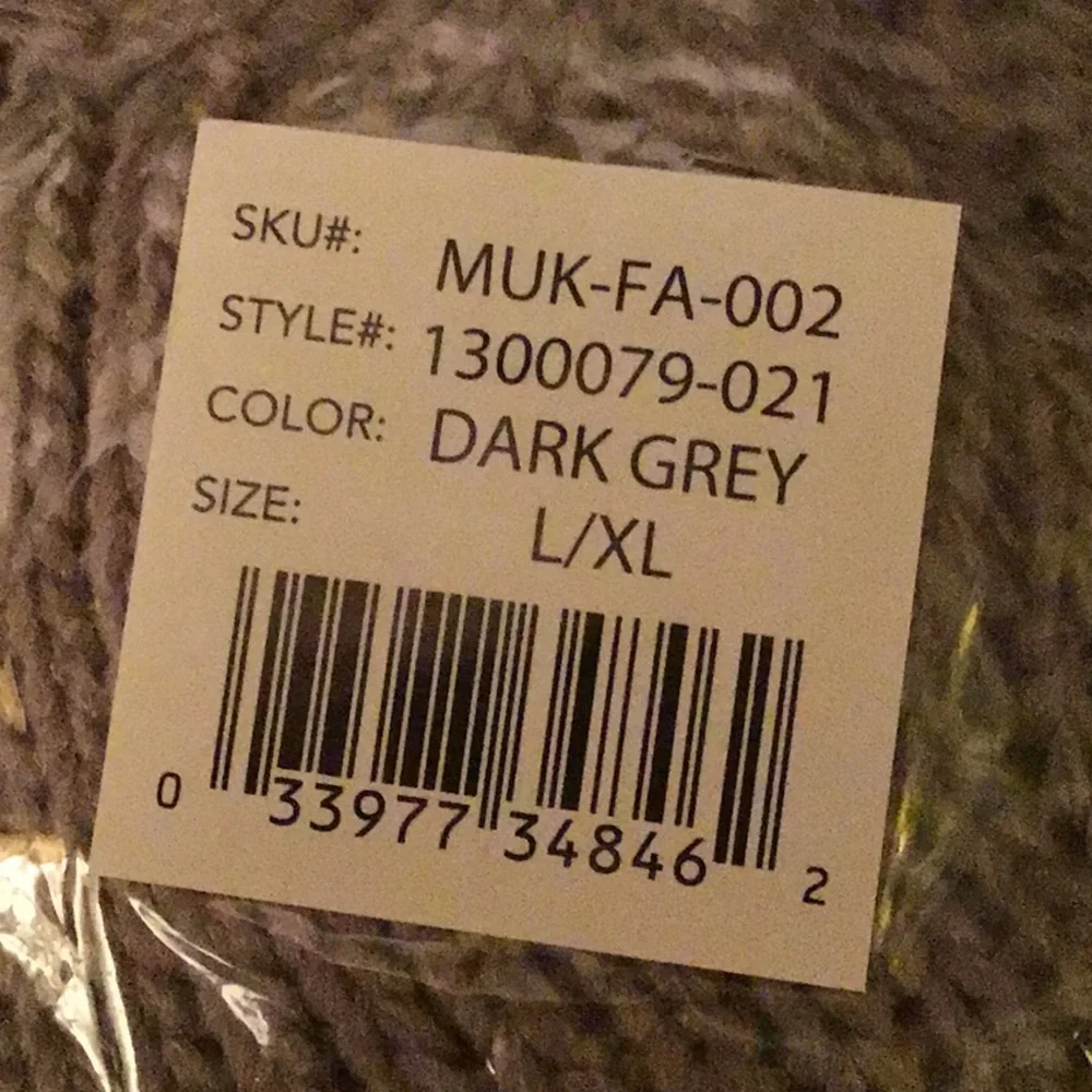 Muk Luks Gray Pom Pom Cabin Socks